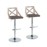Charlotte Adjustable Barstool - Set of 2
