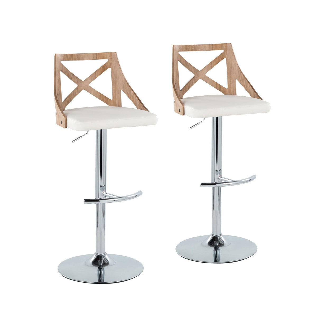 Charlotte Adjustable Barstool - Set of 2