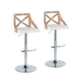 Charlotte Adjustable Barstool - Set of 2