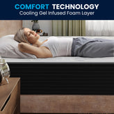 Dream Cooling Gel 10 Inch CertiPUR-US Certified Foam and Pocket Spring Hybrid Mattress, Full Mattress in a Box