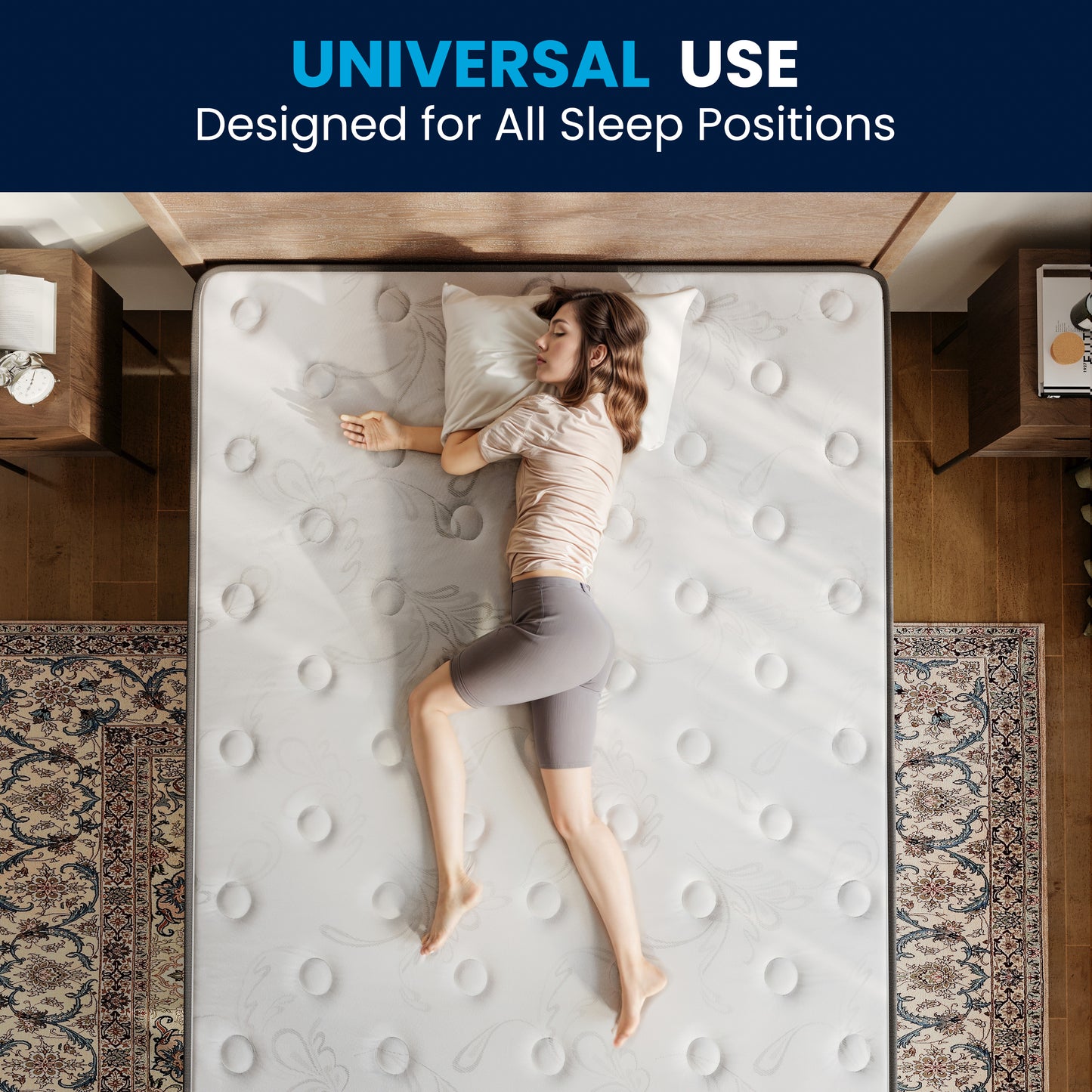 Dream Cooling Gel 10 Inch CertiPUR-US Certified Foam and Pocket Spring Hybrid Mattress, Full Mattress in a Box