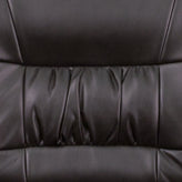 Haeger Brown LeatherSoft Executive Side Reception Chair with Black Metal Frame