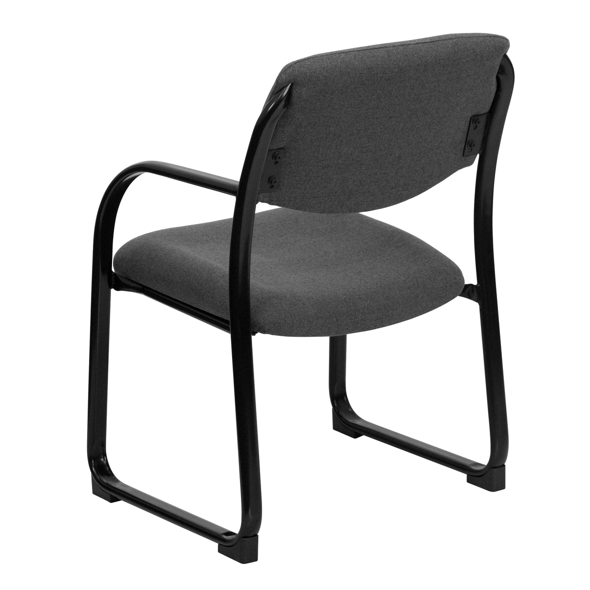 Richie Gray Fabric Executive Side Reception Chair with Sled Base