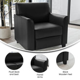 HERCULES Diplomat Series Black LeatherSoft Chair