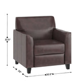 HERCULES Diplomat Series Brown LeatherSoft Chair