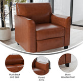 HERCULES Diplomat Series Cognac LeatherSoft Chair