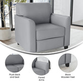 HERCULES Diplomat Series Gray LeatherSoft Chair