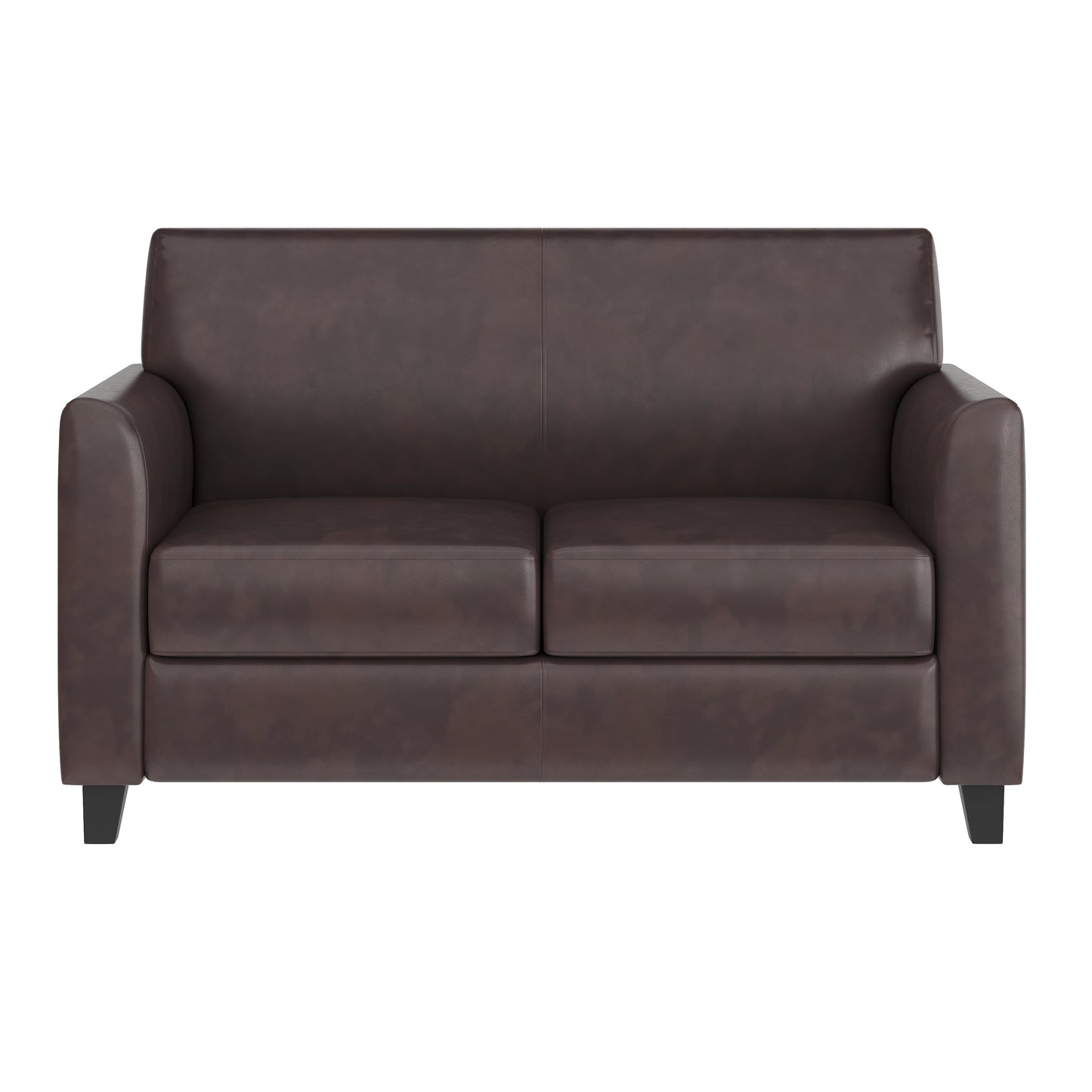 HERCULES Diplomat Series Brown LeatherSoft Loveseat