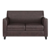 HERCULES Diplomat Series Brown LeatherSoft Loveseat