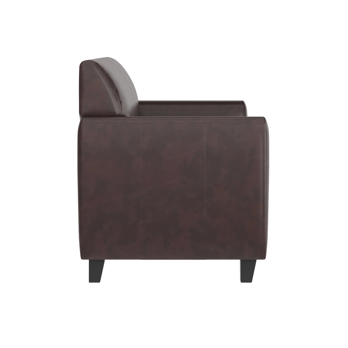 HERCULES Diplomat Series Brown LeatherSoft Loveseat