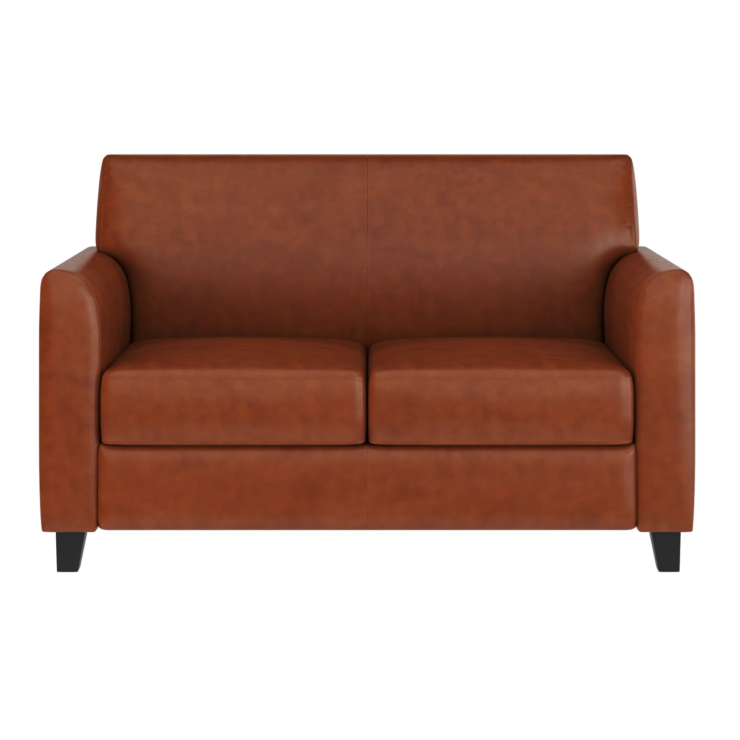 HERCULES Diplomat Series Cognac LeatherSoft Loveseat