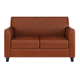 HERCULES Diplomat Series Cognac LeatherSoft Loveseat