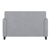 HERCULES Diplomat Series Gray LeatherSoft Loveseat