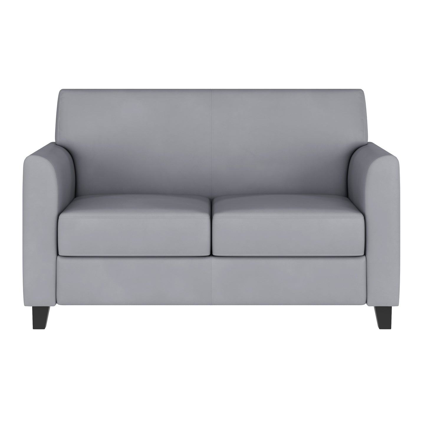 HERCULES Diplomat Series Gray LeatherSoft Loveseat