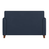 HERCULES Diplomat Series Navy LeatherSoft Loveseat