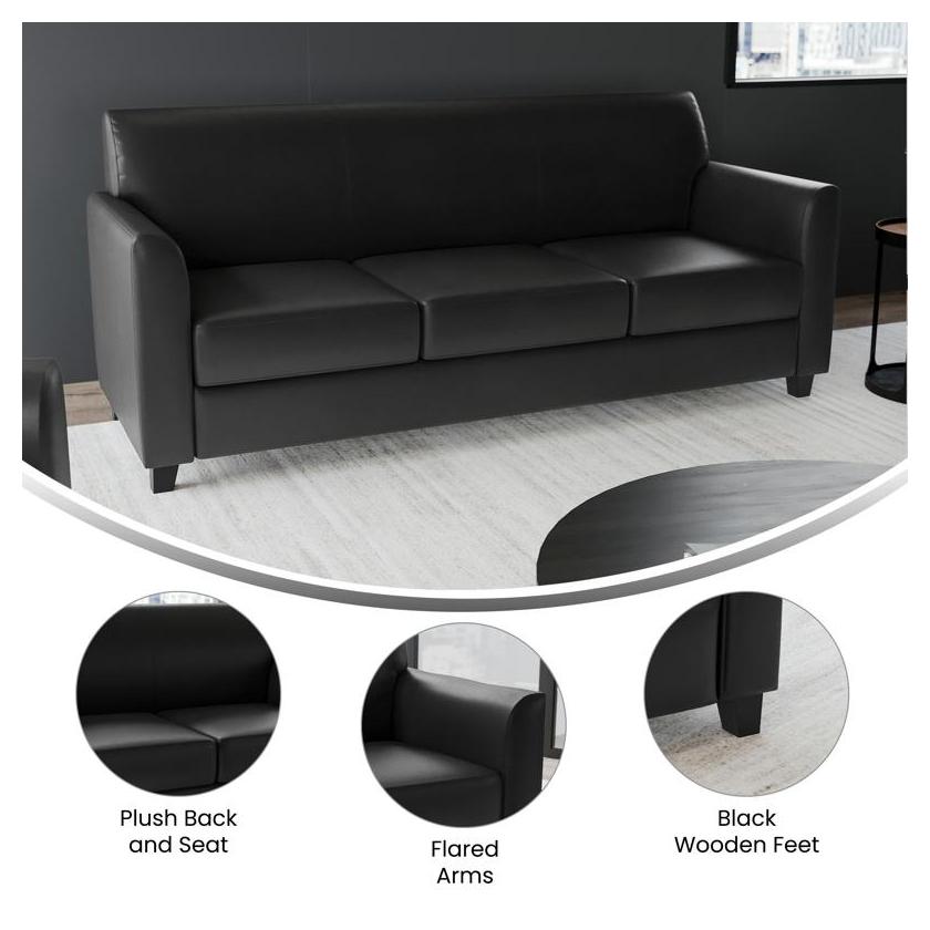 HERCULES Diplomat Series LeatherSoft Sofa