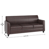 HERCULES Diplomat Series Brown LeatherSoft Sofa