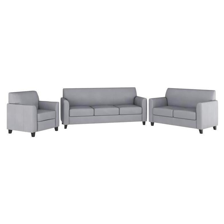 HERCULES Diplomat Series LeatherSoft Sofa Chair and Seat Reception Set