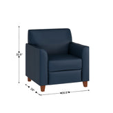 HERCULES Diplomat Series Reception Set in Navy LeatherSoft