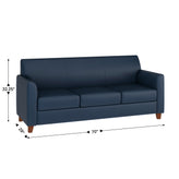 HERCULES Diplomat Series Reception Set in Navy LeatherSoft