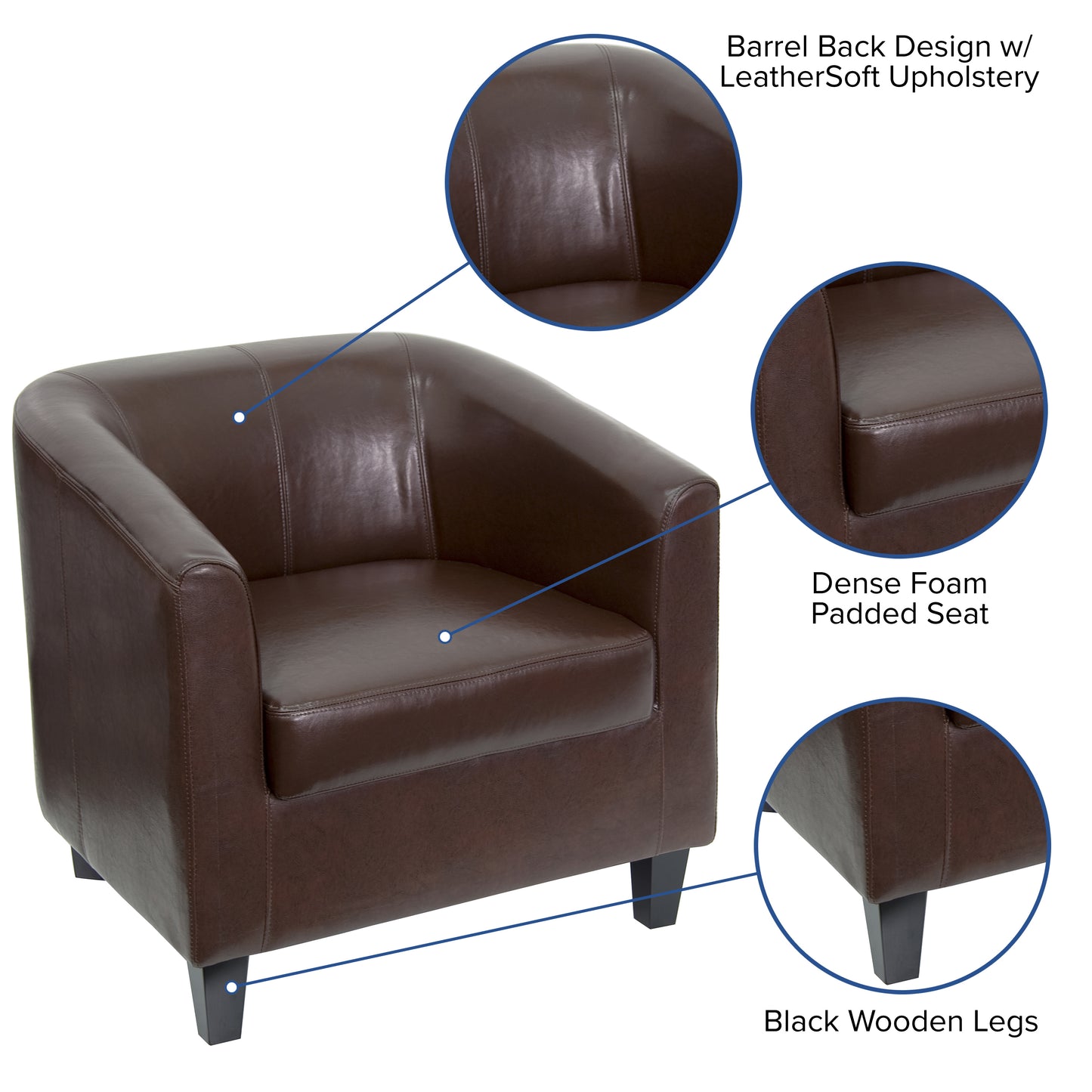 Katie Brown LeatherSoft Lounge Chair