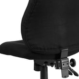 Hughes High Back Black Fabric Multifunction Swivel Ergonomic Task Office Chair