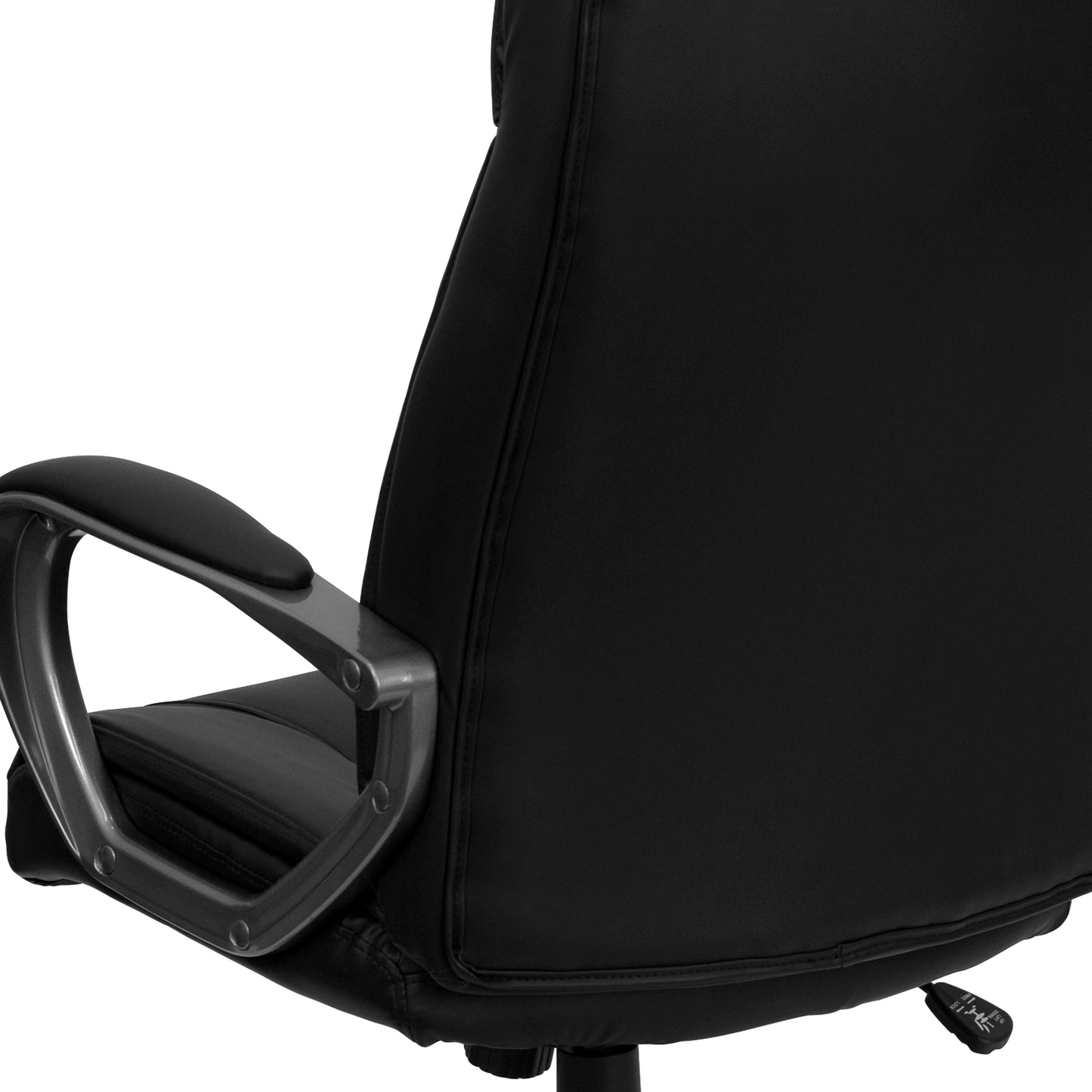 Hansel High Back Black LeatherSoft Executive Swivel Office Chair with Arms