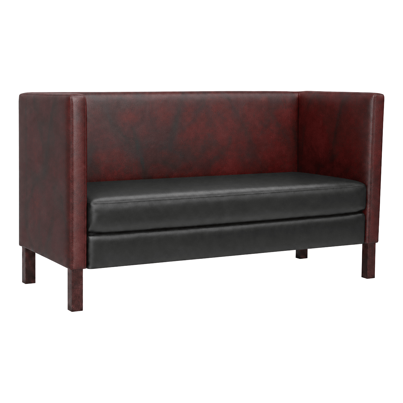 Orlina Plain Back Privacy Booth with Wood Legs19f80f05a96547b4ec