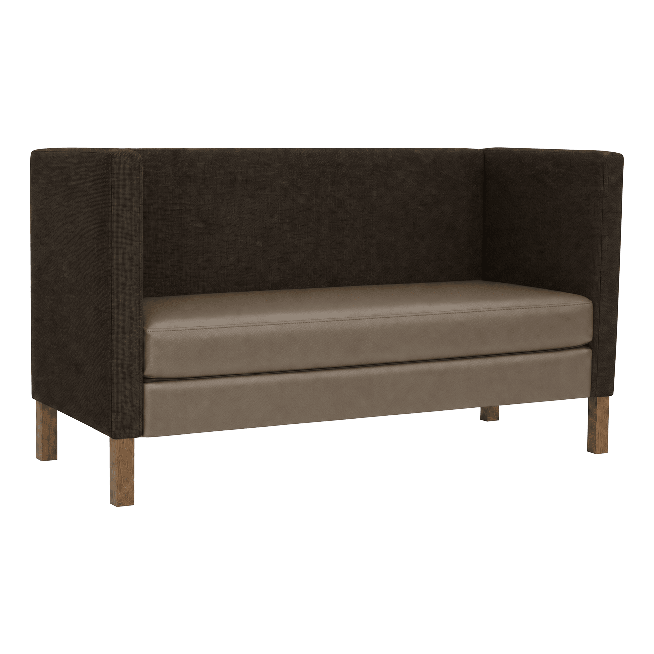Orlina Plain Back Privacy Booth with Wood Legs19f80f05a9615e916d