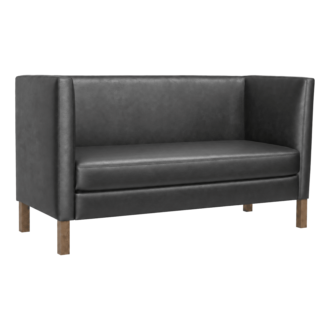 Orlina Plain Back Privacy Booth with Wood Legs19f80f05a96269917c
