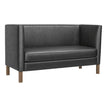 Orlina Plain Back Privacy Booth with Wood Legs19f80f05a96269917c