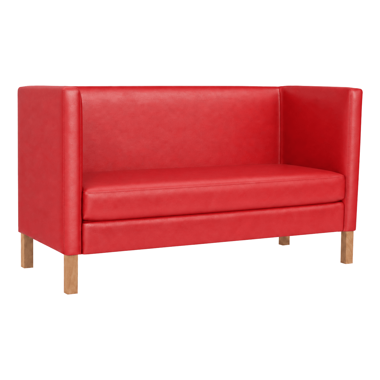 Orlina Plain Back Privacy Booth with Wood Legs19f80f05a96414123f