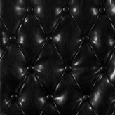 HERCULES Series Black LeatherSoft Parsons Chair with Rolled Back, Accent Nail Trim and Walnut Finish