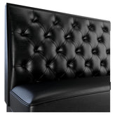 Button Tufted Back Restaurant Booth with Wood Legs - Bar Height19f907d128c42d266e