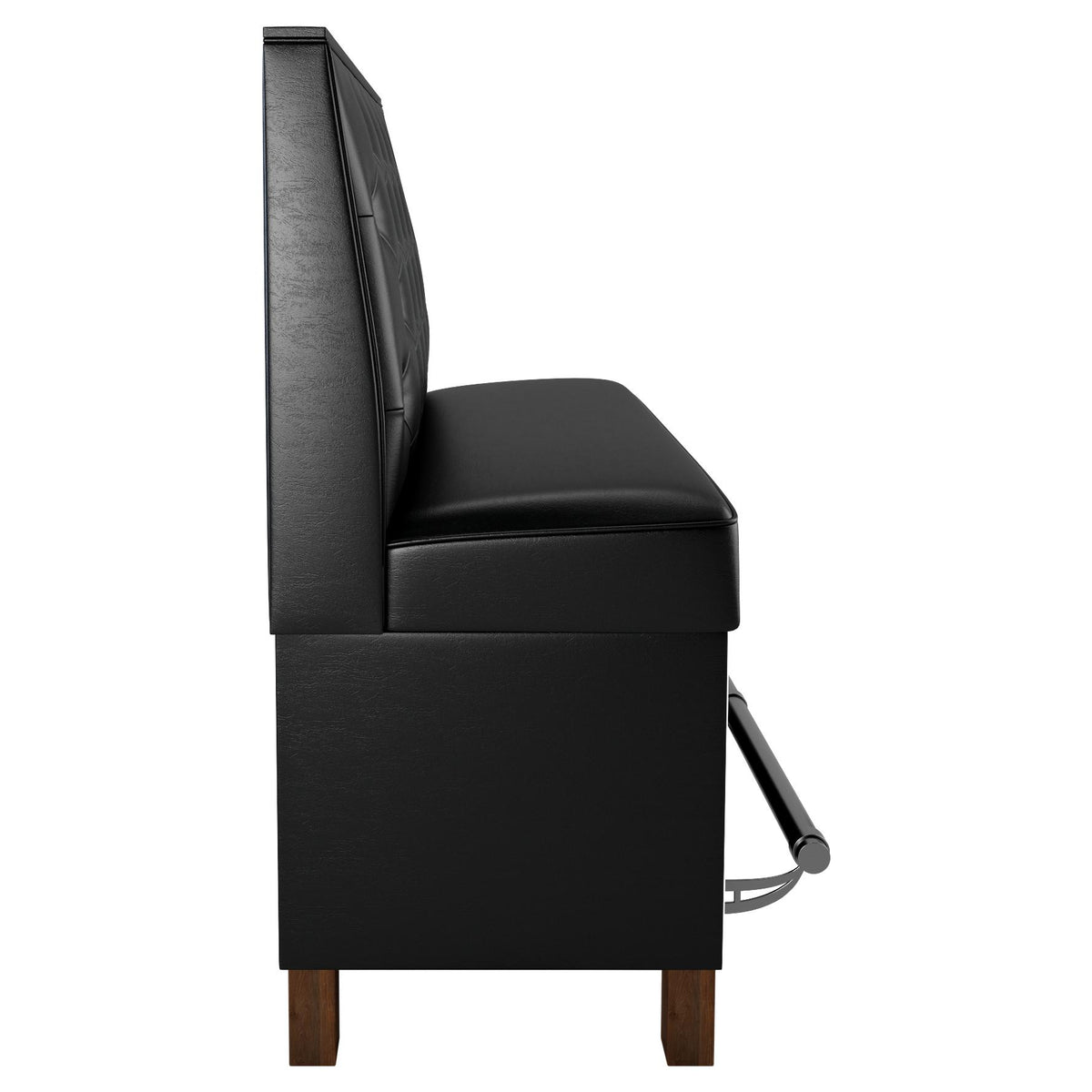 Button Tufted Back Restaurant Booth with Wood Legs - Bar Height19f907d128c6ecb03e