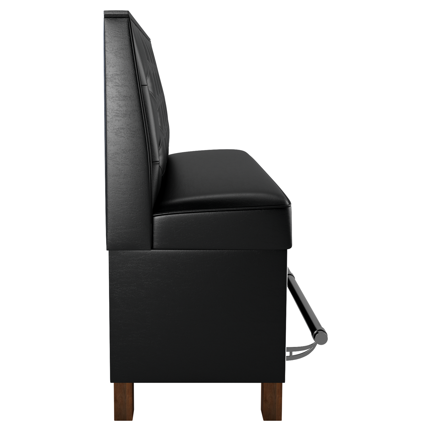 Button Tufted Back Restaurant Booth with Wood Legs - Bar Height19f907d128c6ecb03e