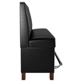 Button Tufted Back Restaurant Booth with Wood Legs - Bar Height19f907d128c6ecb03e