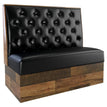Button Tufted Back Restaurant Booth with Laminate Base19a11bb4c8d385e624