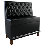 Button Tufted Back Restaurant Booth with Wood Legs - Bar Height19f907d128c1eeba42