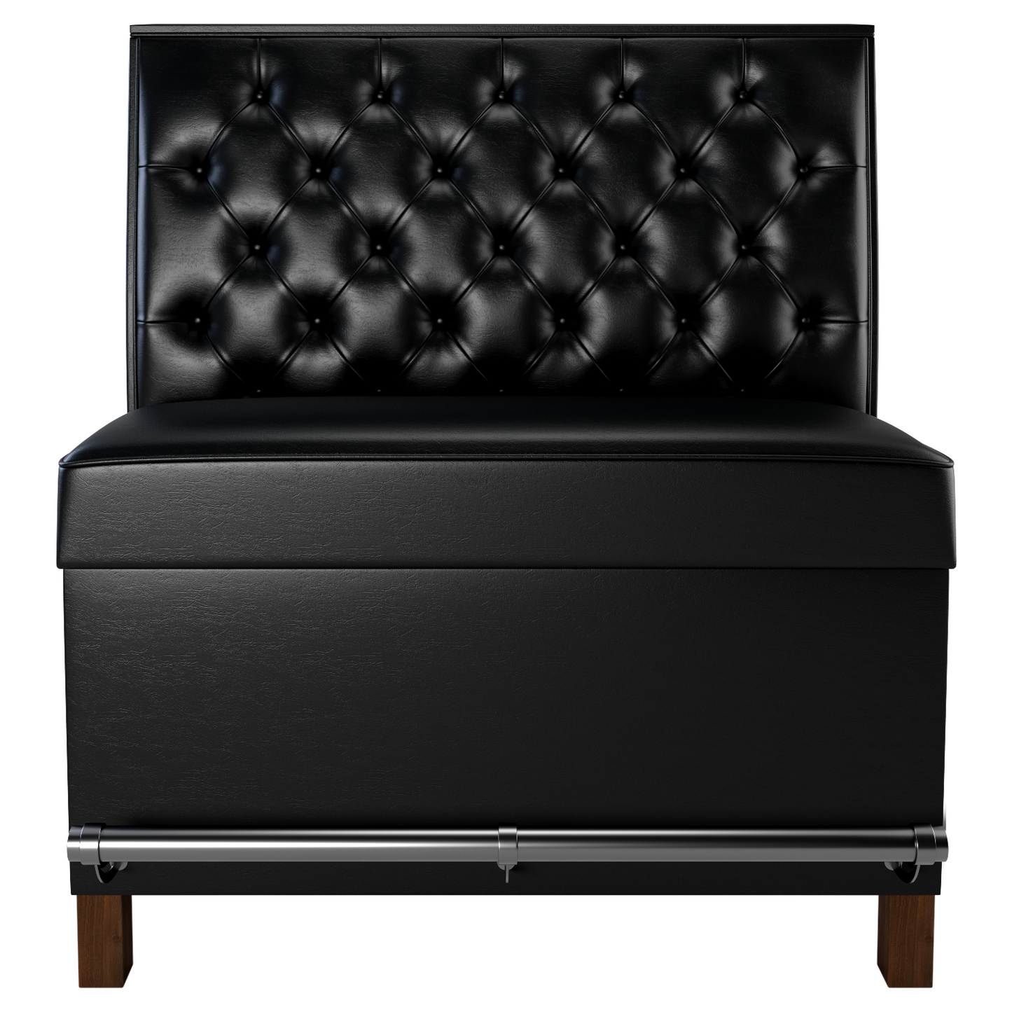 Button Tufted Back Restaurant Booth with Wood Legs - Bar Height19f907d128c1ddf8f0