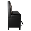 Button Tufted Back Restaurant Booth with Metal Legs - Bar Height19f907d3ace4ca2d9b