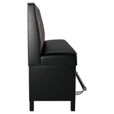 Button Tufted Back Restaurant Booth with Metal Legs - Bar Height19f907d3ace4ca2d9b