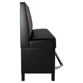 Button Tufted Back Restaurant Booth with Metal Legs - Bar Height19f907d3ace4ca2d9b