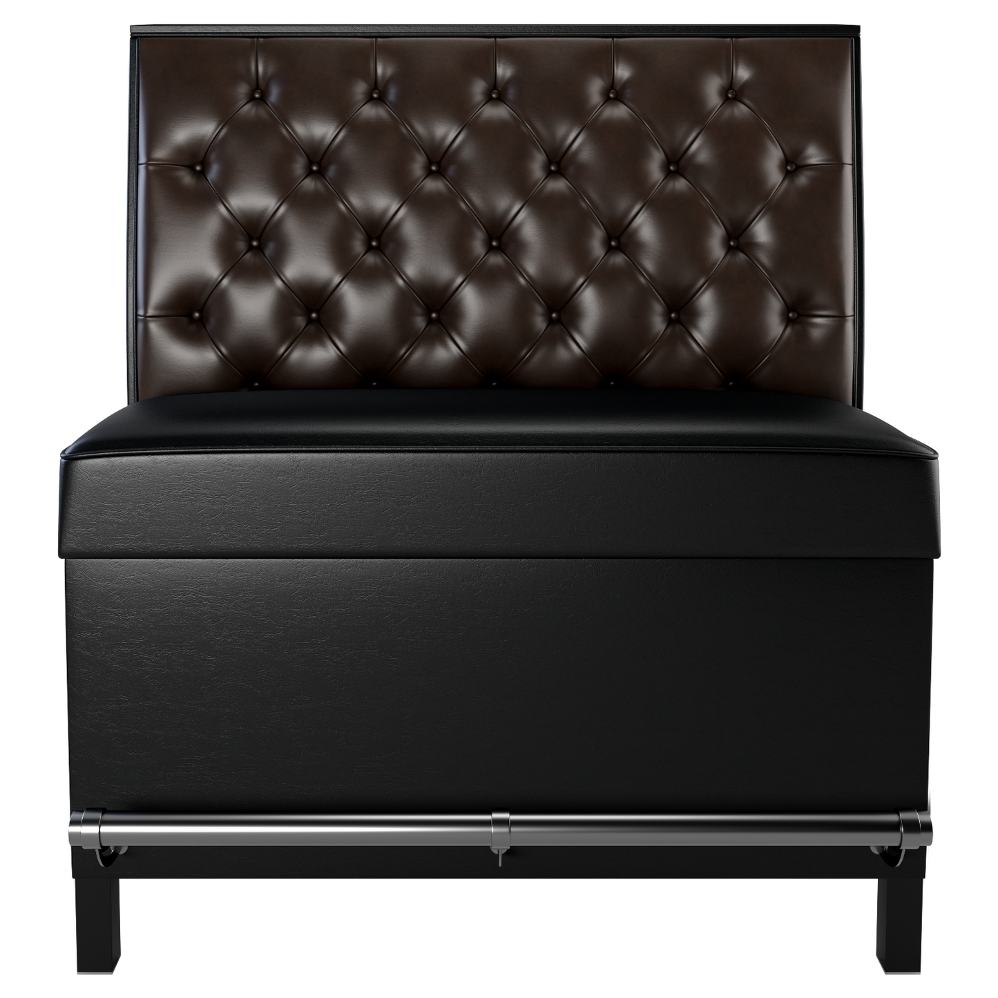 Button Tufted Back Restaurant Booth with Metal Legs - Bar Height19f907d3ace3488681