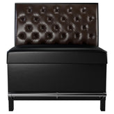Button Tufted Back Restaurant Booth with Metal Legs - Bar Height19f907d3ace3488681