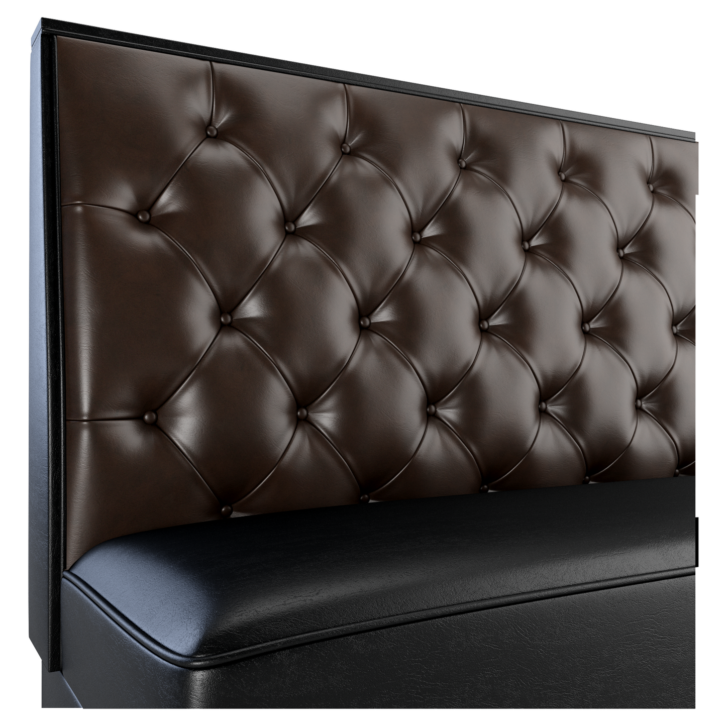 Button Tufted Back Restaurant Booth with Metal Legs - Bar Height19f907d3ace5dc39d4
