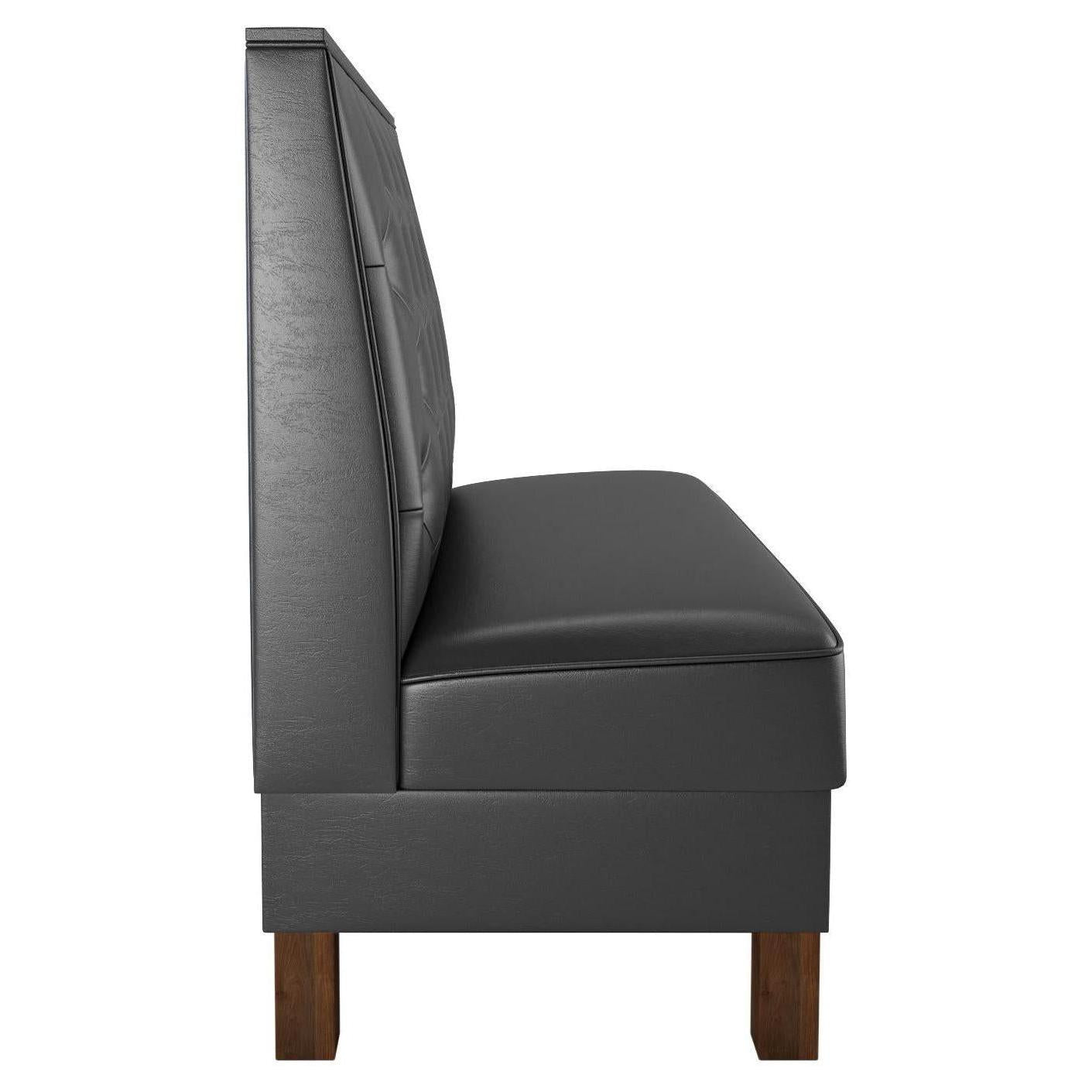Button Tufted Back Restaurant Booth with Legs198ad6e6f025f0ce3