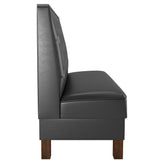 Button Tufted Back Restaurant Booth with Legs198ad6e6f025f0ce3