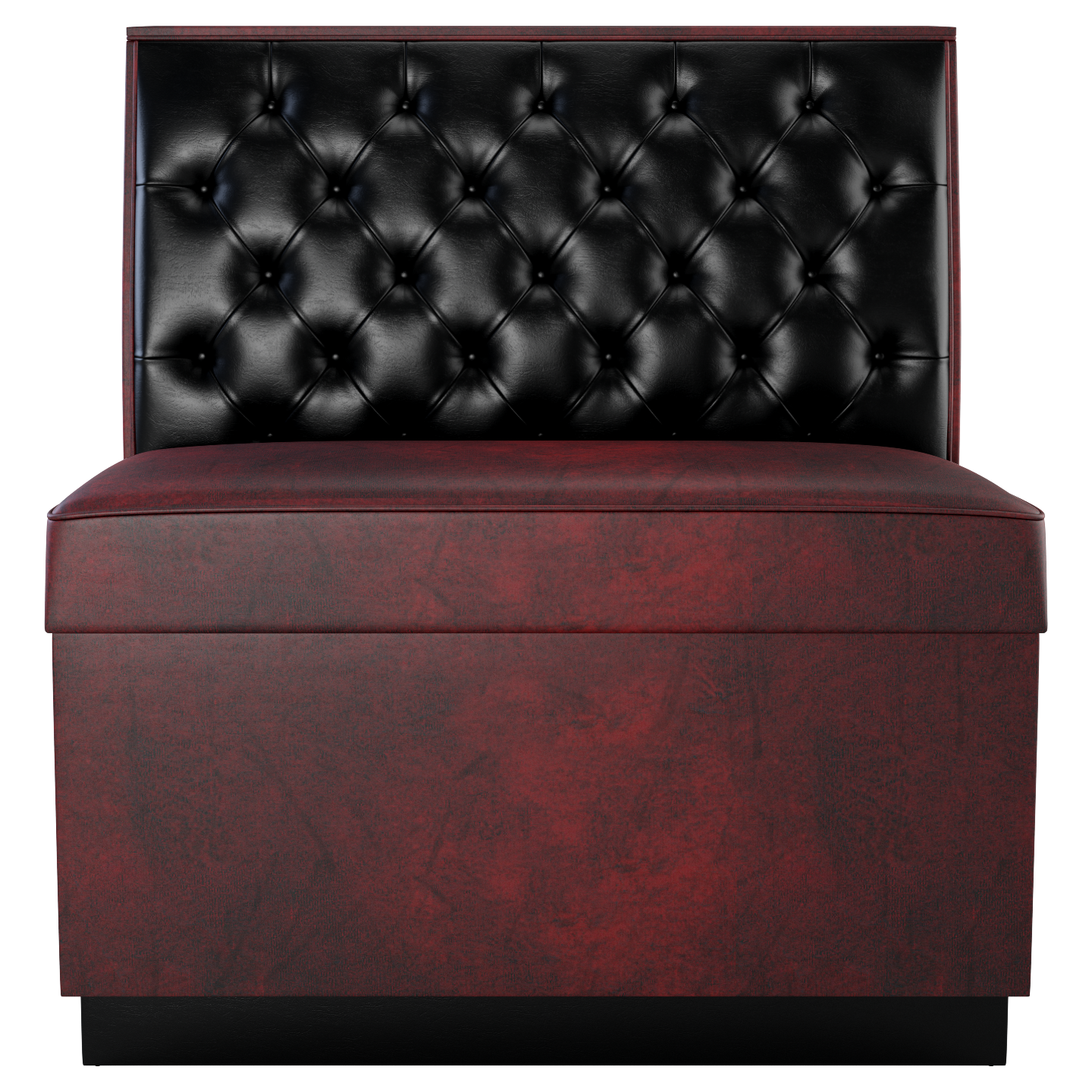 Button Tufted Back Restaurant Booth with Padded Base - Bar Height19f9080f0ee3825164