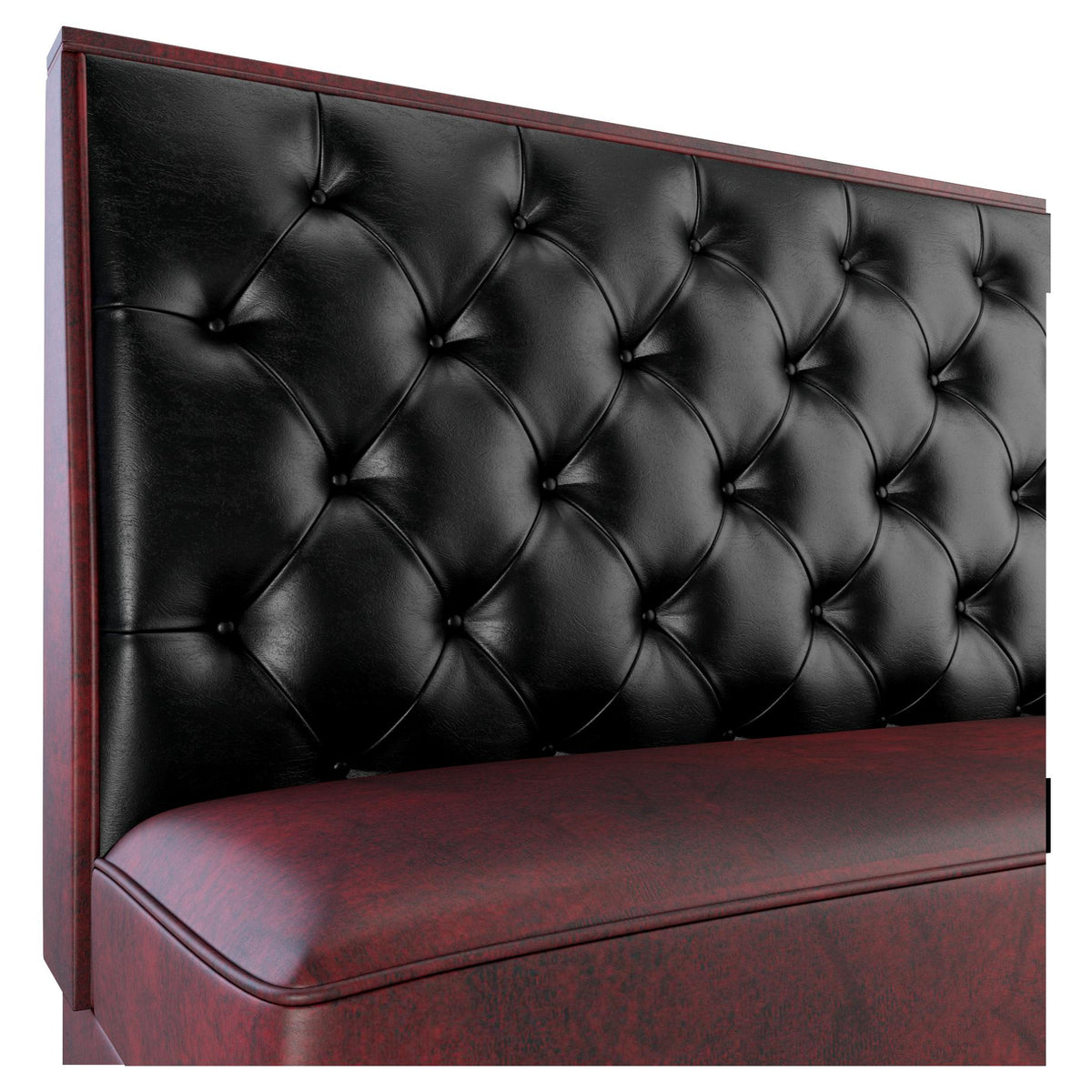 Button Tufted Back Restaurant Booth with Padded Base - Bar Height19f9080f0ee4ea0bac